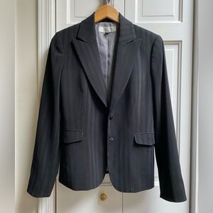 Tahari Arthur S. Levine Classic Black Tuxedo Blazer size 8